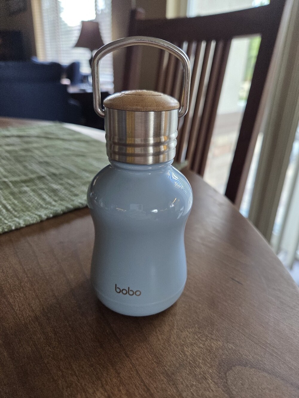 Mini Vacuum Ibsulated Stailess Steel 6oz Water Bottle With Bamboo Lid